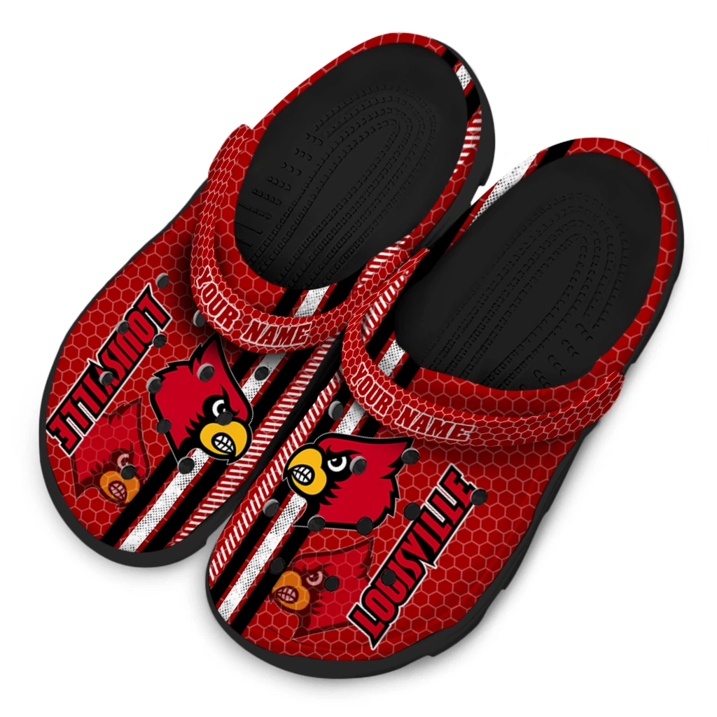 personalized-louisville-cardinals-contrasting-stripes-clogs-latest-model