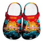 personalized-mcdonalds-arches-sun-red-blue-clogs-best-selling-hey-clogs.webp