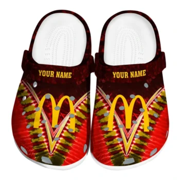 Personalized McDonald's W Focus Red Yellow Clogs