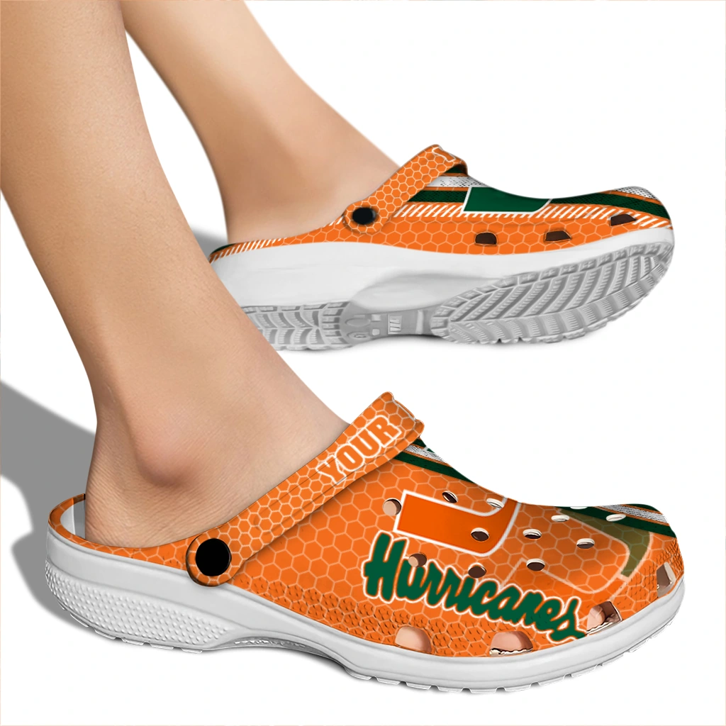 personalized-miami-hurricanes-contrasting-stripes-clogs-fashion-forward
