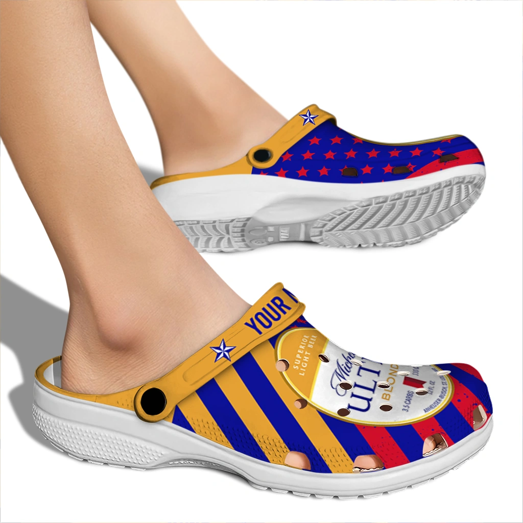 personalized-michelob-ultra-star-field-blue-yellow-clogs-fashion-forward-hey-clogs.webp