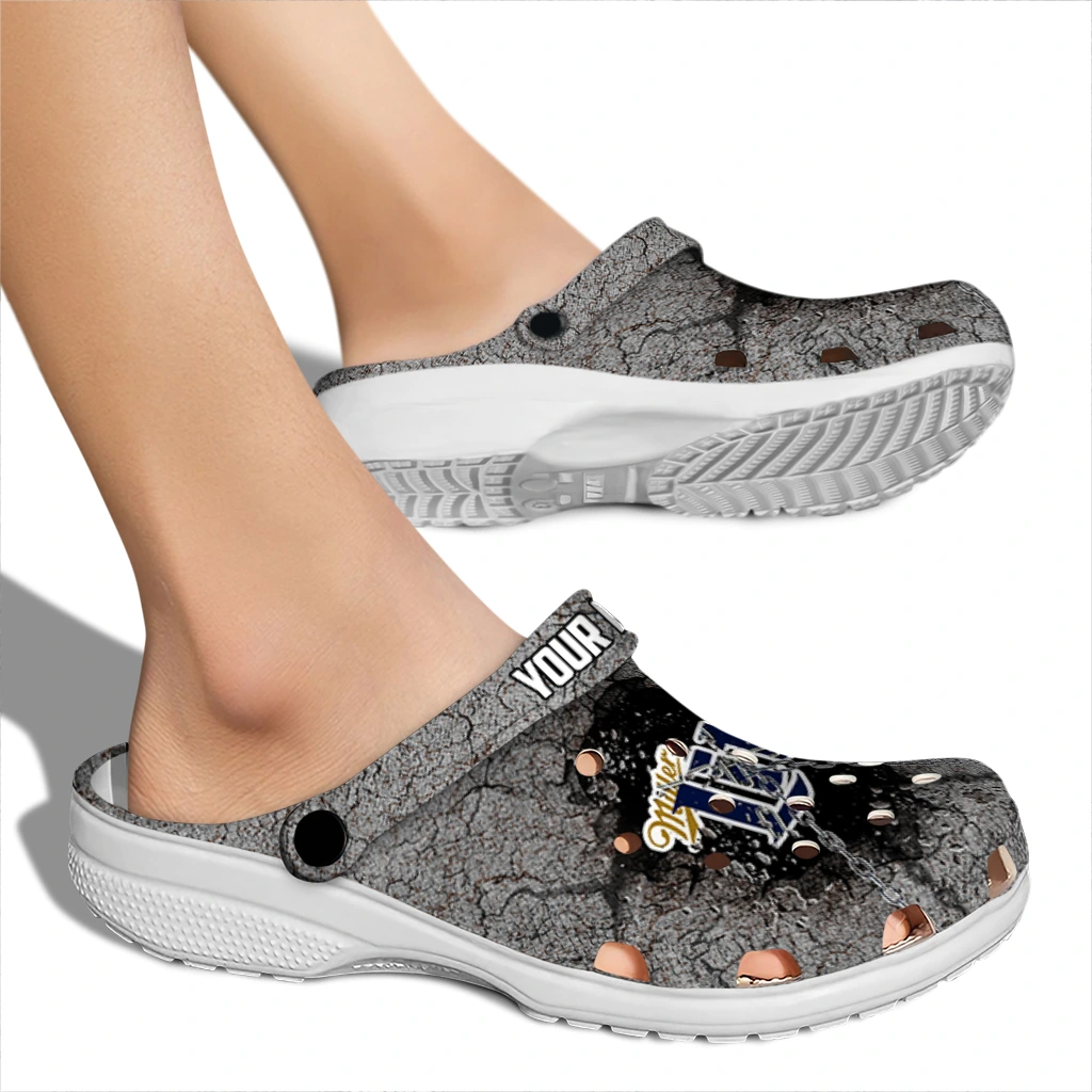 personalized-miller-lite-cracked-concrete-gray-black-clogs-fashion-forward-hey-clogs.webp
