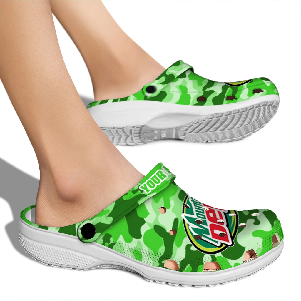 personalized-mountain-dew-green-camou-green-clogs-fashion-forward-hey-clogs.webp