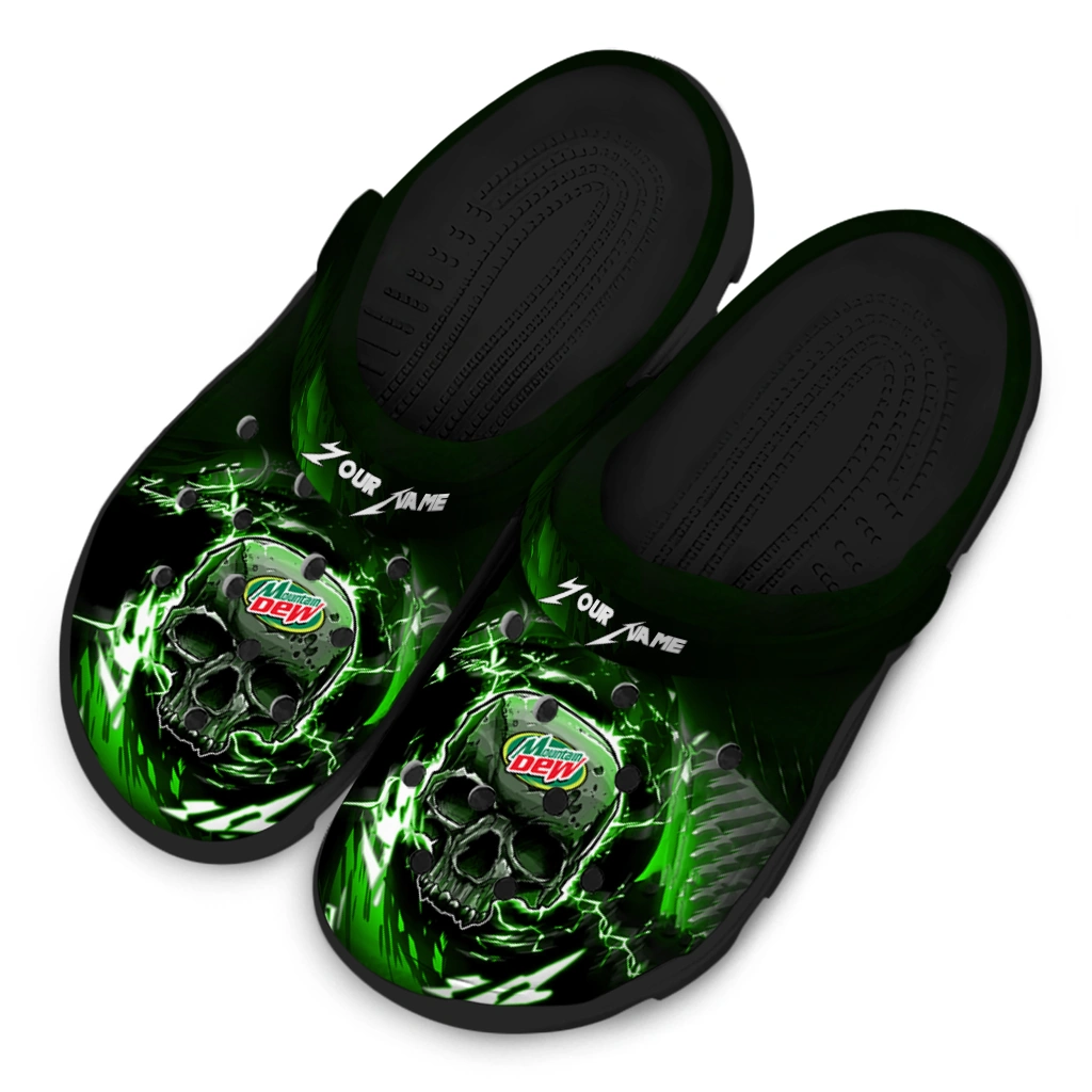 personalized-mountain-dew-skull-burst-black-green-clogs-latest-model-hey-clogs.webp