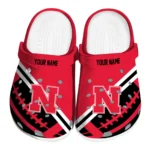 personalized-nebraska-cornhuskers-football-motif-clogs-best-selling