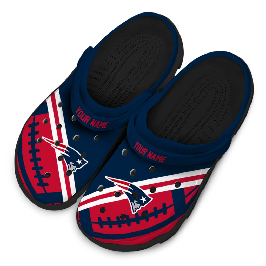 personalized-new-england-patriots-football-motif-clogs-latest-model