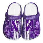 personalized-northwestern-wildcats-contrasting-stripes-clogs-best-selling