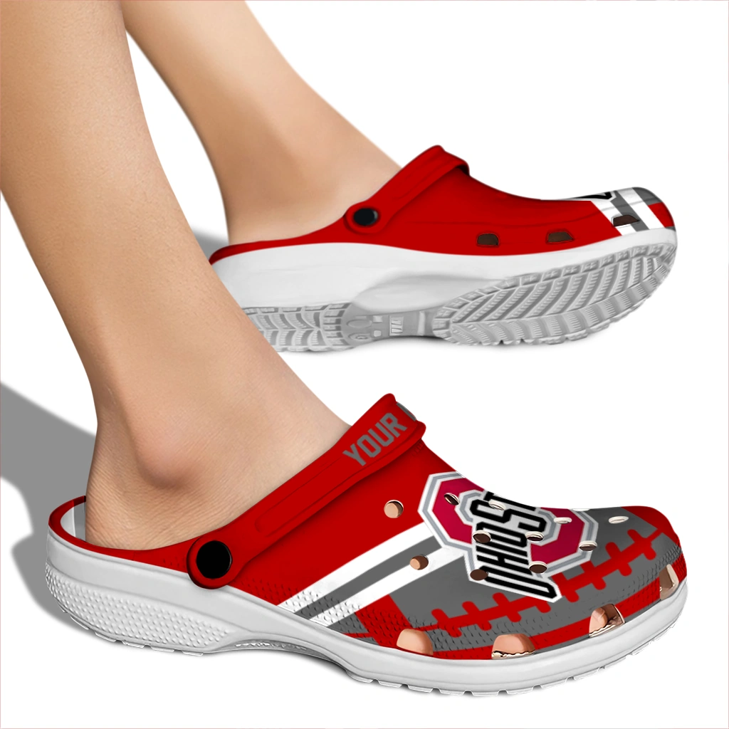 personalized-ohio-state-buckeyes-football-motif-clogs-fashion-forward