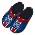 personalized-pabst-blue-ribbon-lines-blue-red-clogs-best-selling-hey-clogs.webp