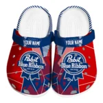 personalized-pabst-blue-ribbon-triangles-red-blue-clogs-best-selling-hey-clogs.webp