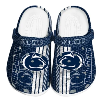 Personalized Penn State Nittany Lions Contrasting Stripes Clogs