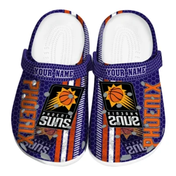 Personalized Phoenix Suns Contrasting Stripes Clogs