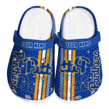 Personalized Pittsburgh Panthers Contrasting Stripes Clogs