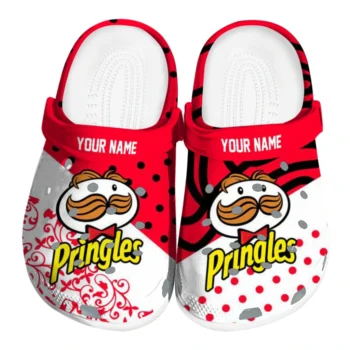 Personalized Pringles Mascot Red White Clogs