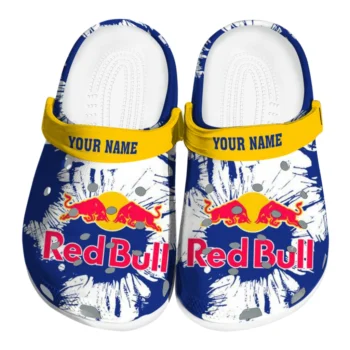 Personalized Red Bull Dynamic Burst Blue Yellow Clogs