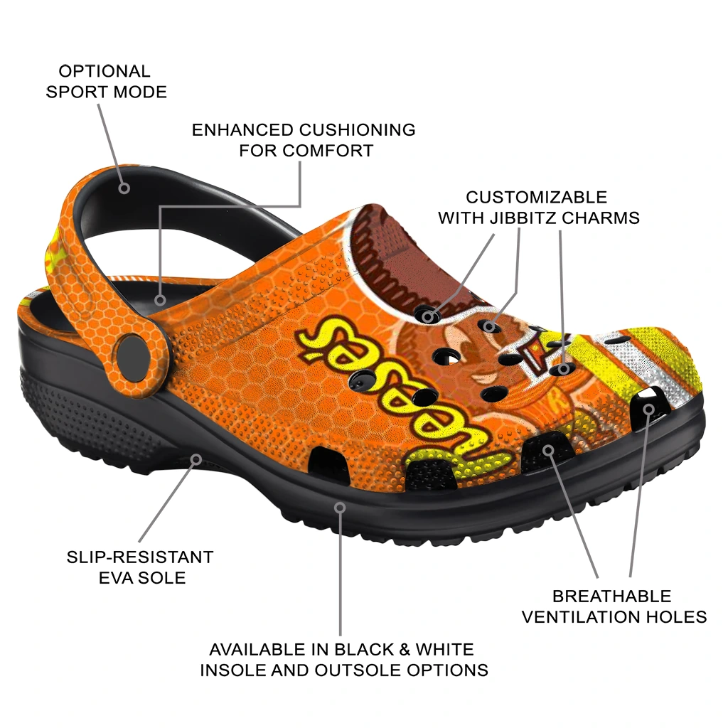 personalized-reeses-fun-mascot-orange-yellow-clogs-new-arrival-hey-clogs.webp