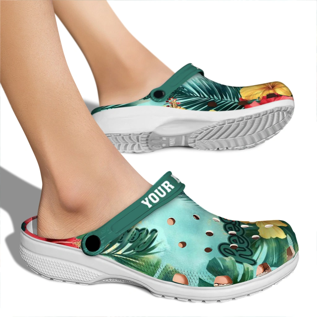 personalized-reeses-hawaii-design-green-red-clogs-fashion-forward-hey-clogs.webp