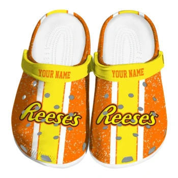 Personalized Reese's Letters Orange Yellow Clogs