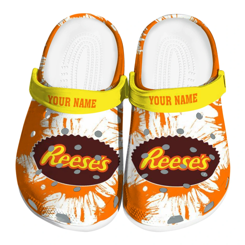 personalized-reeses-orange-splat-orange-yellow-clogs-best-selling-hey-clogs.webp personalized reeses orange splat orange yellow clogs best selling hey clogs