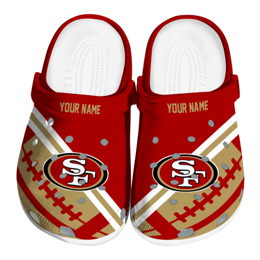 personalized-san-francisco-49ers-football-motif-clogs-best-selling personalized san francisco 49ers football motif clogs best selling