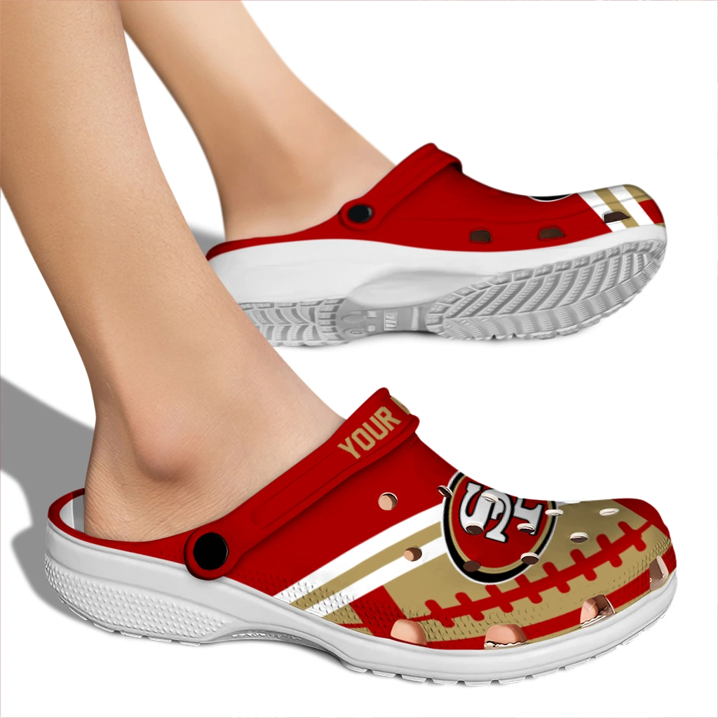 personalized-san-francisco-49ers-football-motif-clogs-fashion-forward