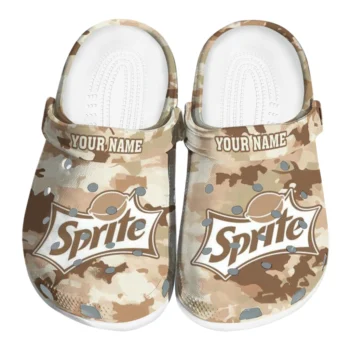Personalized Sprite Bold Beige Brown Clogs