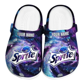 Personalized Sprite Cosmos Blue Purple Clogs