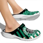 personalized-starbucks-siren-emblem-green-black-clogs-best-selling-hey-clogs.webp