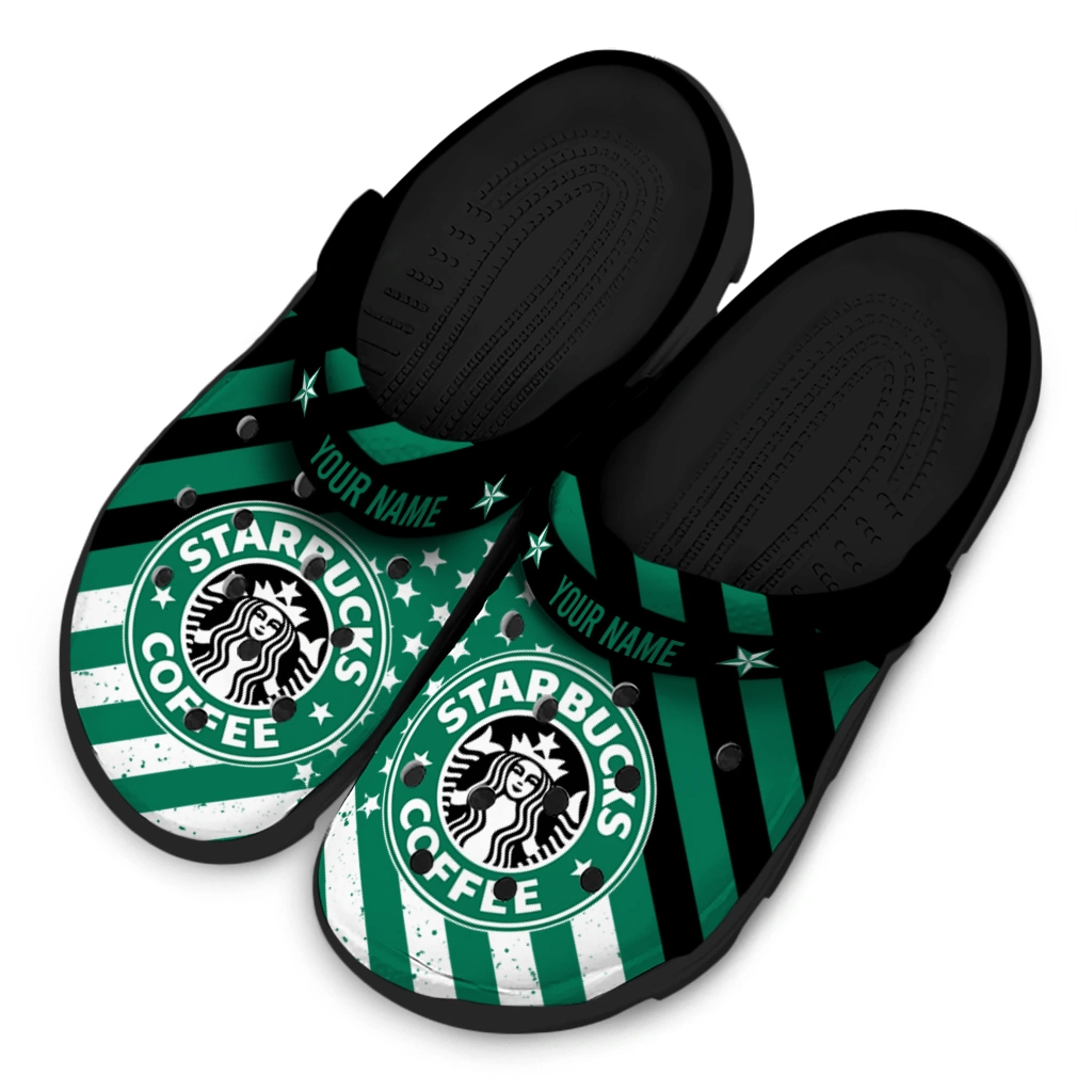 personalized-starbucks-siren-emblem-green-black-clogs-latest-model-hey-clogs.webp