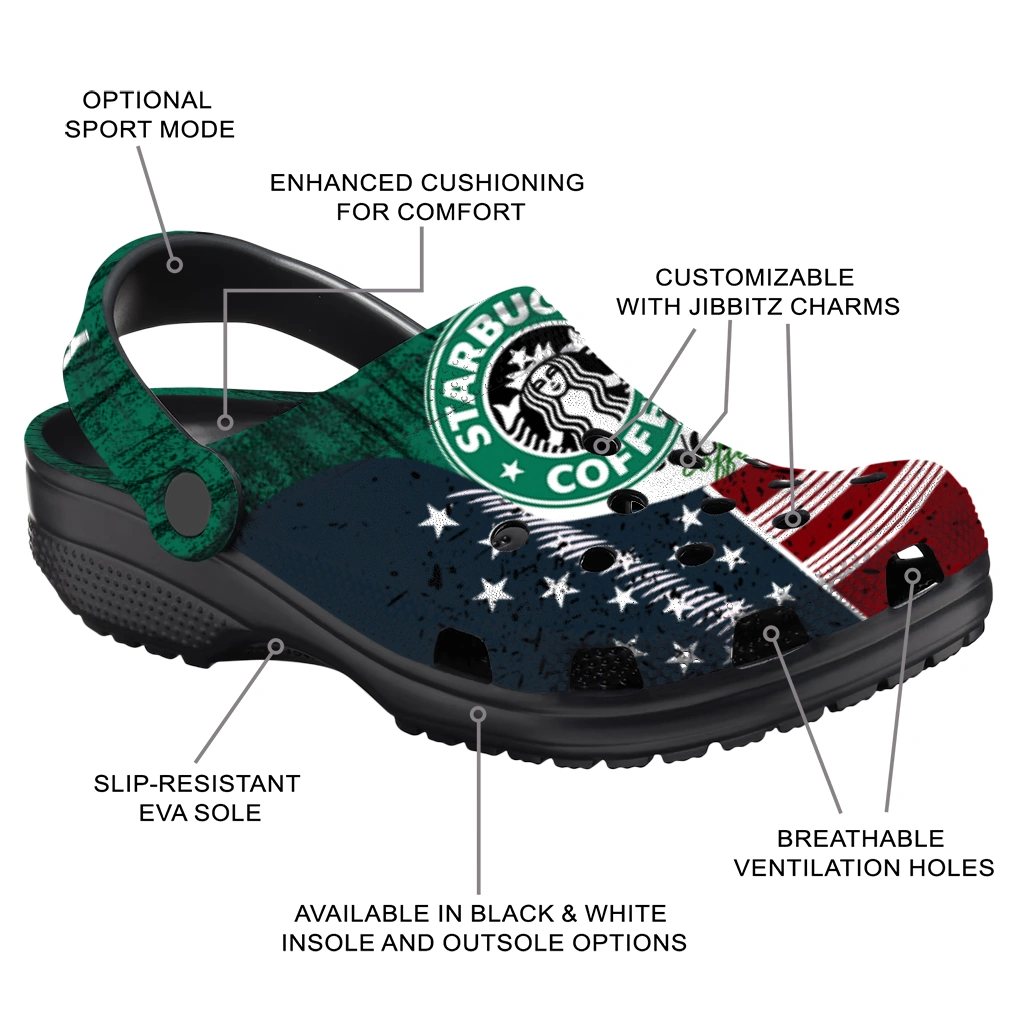 personalized-starbucks-usa-blend-green-red-clogs-new-arrival-hey-clogs.webp