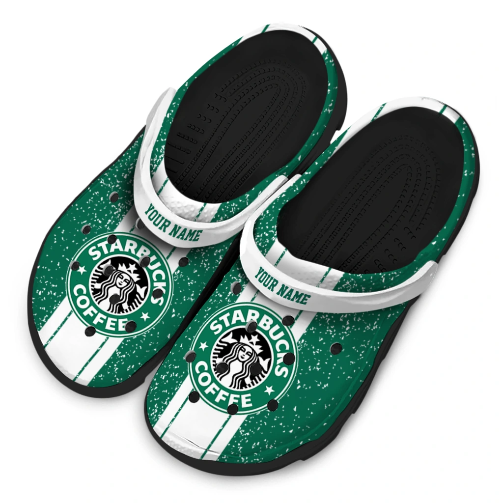 personalized-starbucks-white-line-green-white-clogs-latest-model-hey-clogs.webp