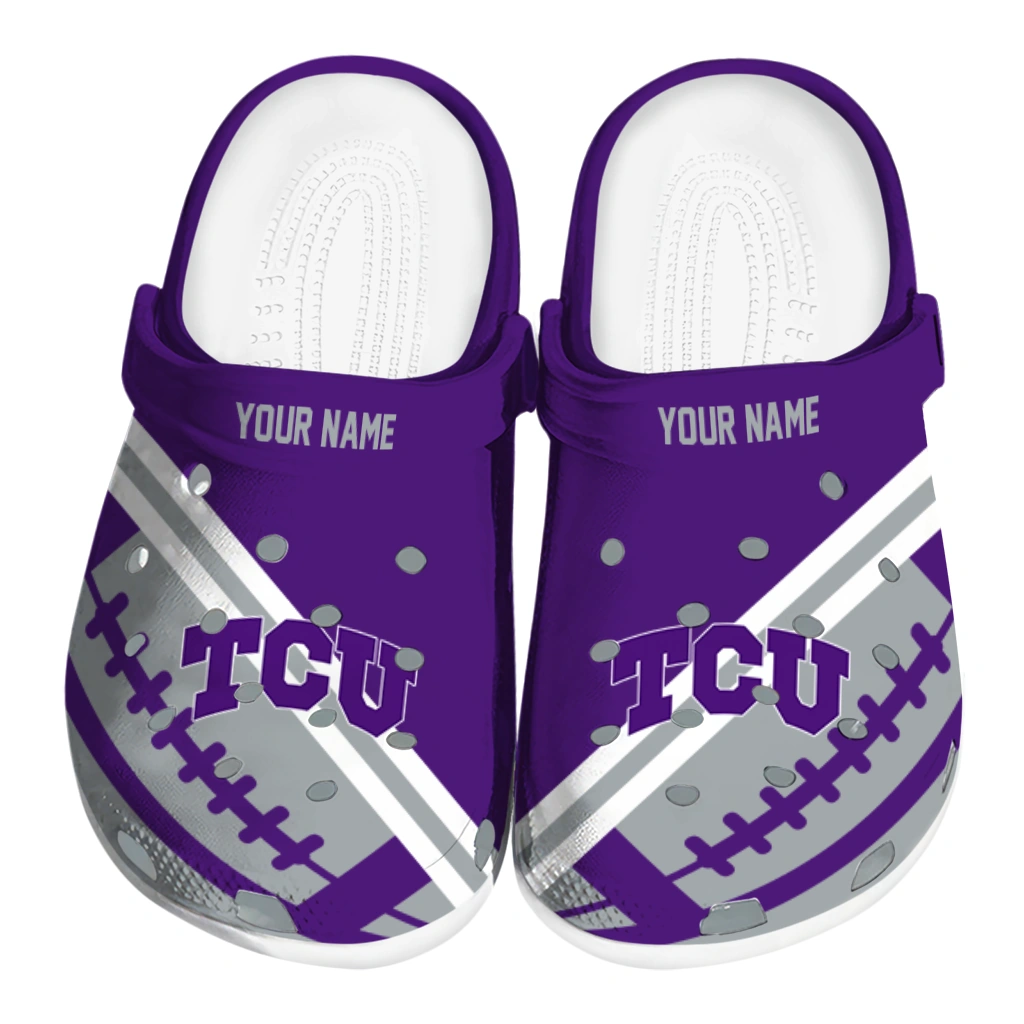 personalized-tcu-horned-frogs-football-motif-clogs-best-selling personalized tcu horned frogs football motif clogs best selling