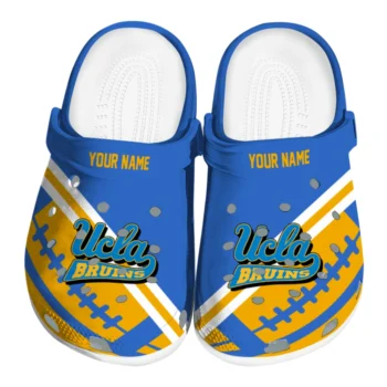 Personalized UCLA Bruins Football Motif Clogs