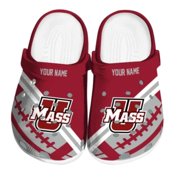 Personalized UMass Minutemen Football Motif Clogs