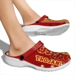 personalized-usc-trojans-contrasting-stripes-clogs-best-selling
