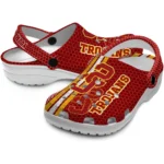 personalized-usc-trojans-contrasting-stripes-clogs-best-selling