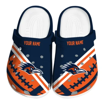 Personalized UTSA Roadrunners Football Motif Clogs