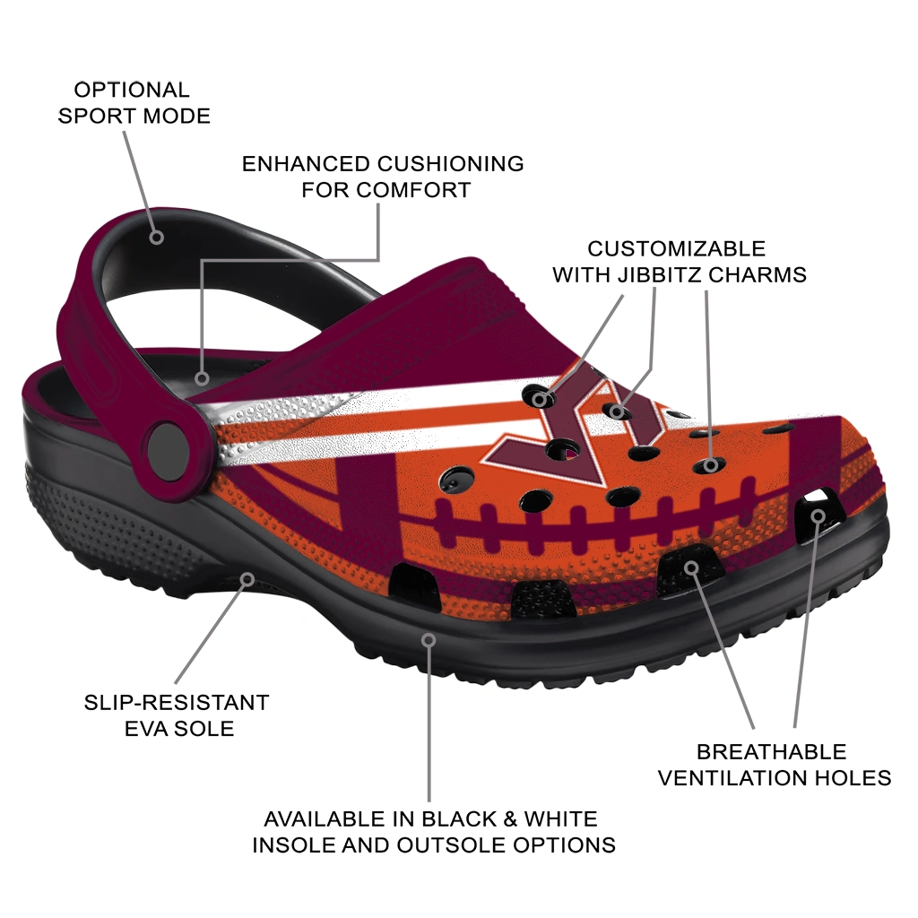 personalized-virginia-tech-hokies-football-motif-clogs-new-arrival