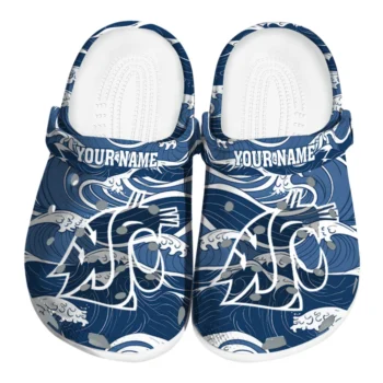 Personalized Washington State Cougars Wave Flow Clogs