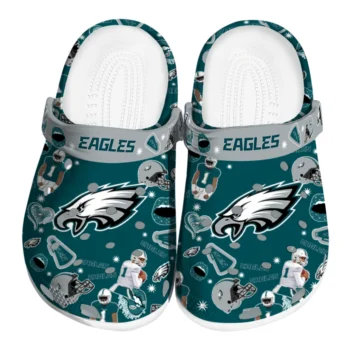 Philadelphia Eagles Football Icons Clogs