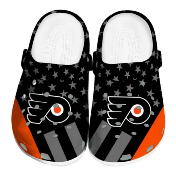 Philadelphia Flyers Stellar Stripes Theme Clogs