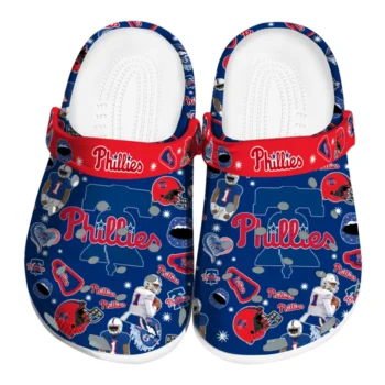 Philadelphia Phillies Football Icons Clogs