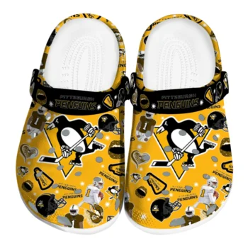 Pittsburgh Penguins Football Icons Clogs