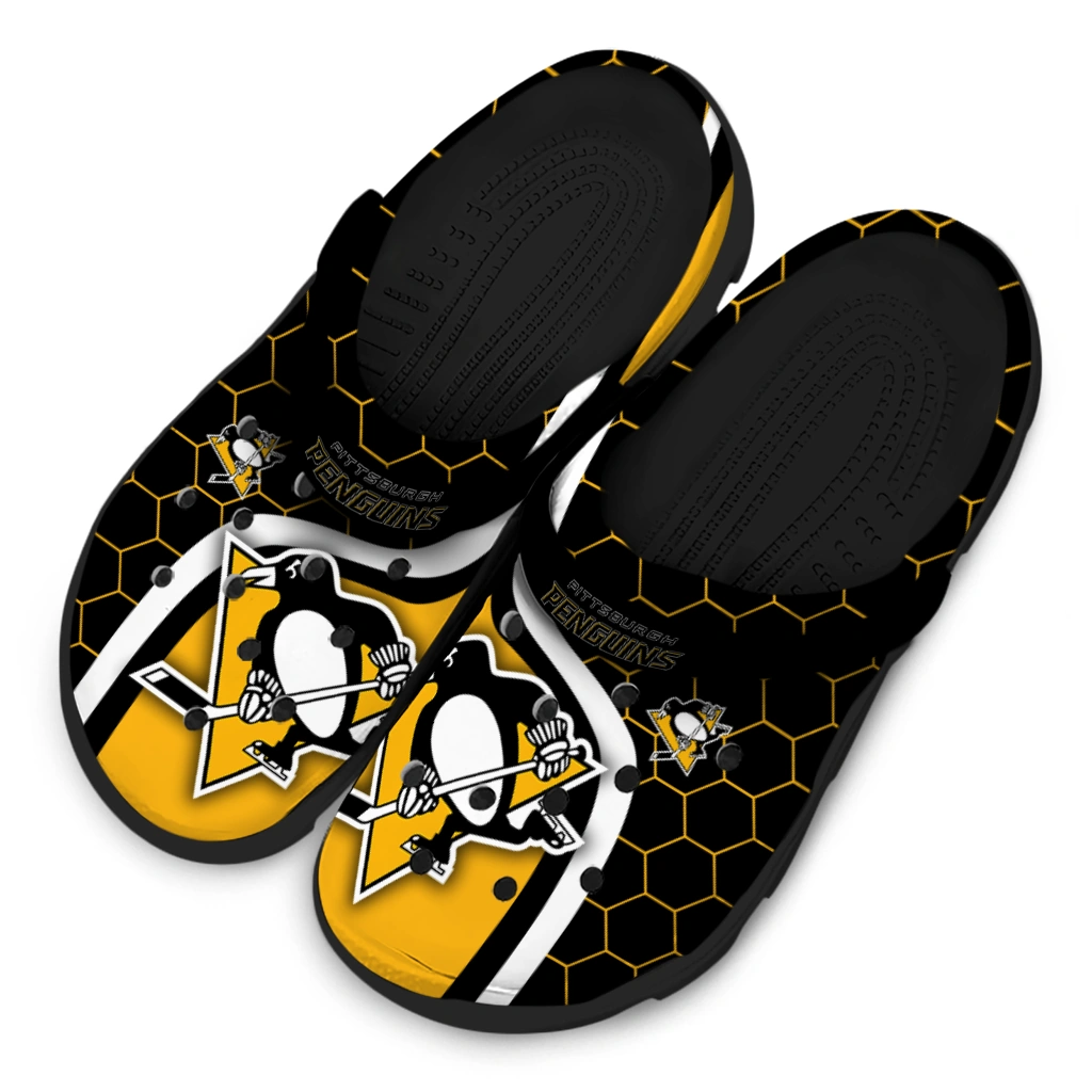 Pittsburgh Penguins Hexagon Grid Clogs - Image 4