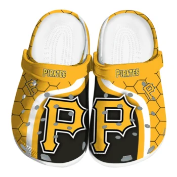 Pittsburgh Pirates Hexagon Grid Clogs