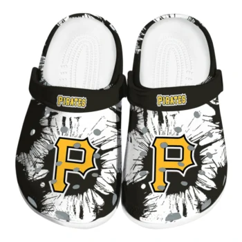 Pittsburgh Pirates Splatter Graphics Clogs