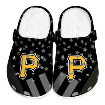 Pittsburgh Pirates Stellar Stripes Theme Clogs