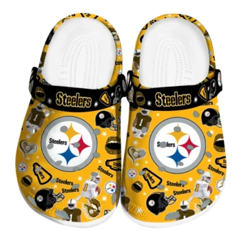 Pittsburgh Steelers Football Icons Clogs