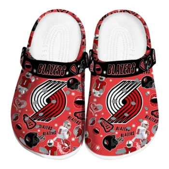 Portland Trail Blazers Football Icons Clogs