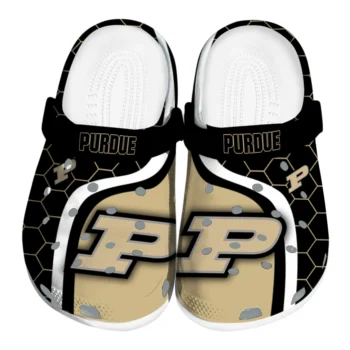 Purdue Boilermakers Hexagon Grid Clogs